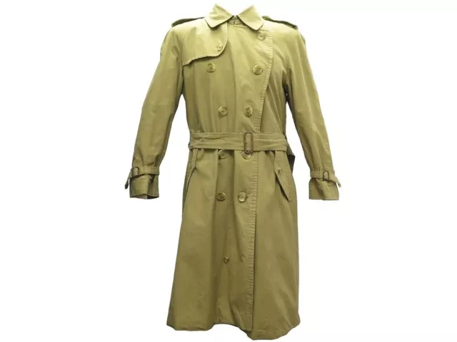 Vintage Manteau Burberrys Impermeable Trench Long L 42 En Coton Beige Coat 1550€