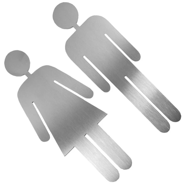 PANNEAUX DE SALLE de Bain Pour Homme Et Femme Insigne De Bureau ...