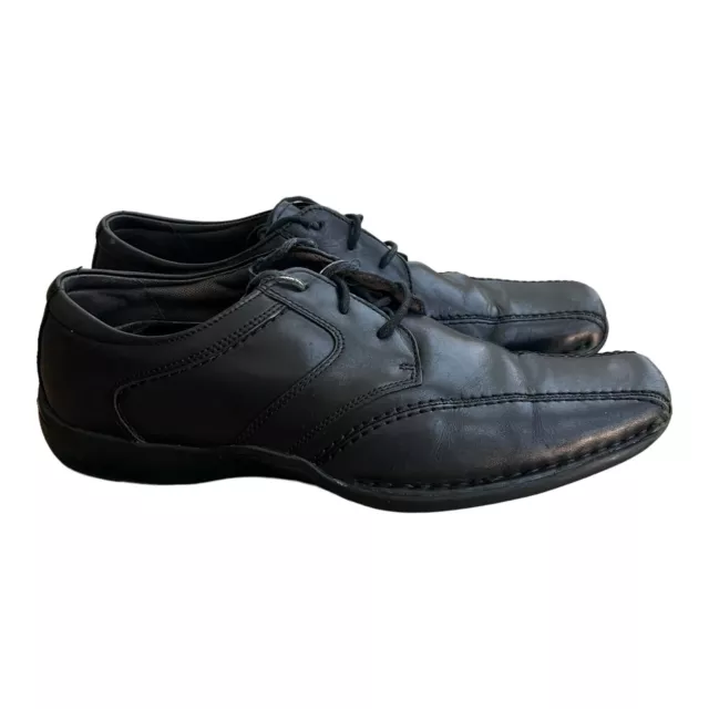 CLARKS KOVAL Black Leather Shoes Mens 12 Lace Up Casual 86157 $24.50 ...