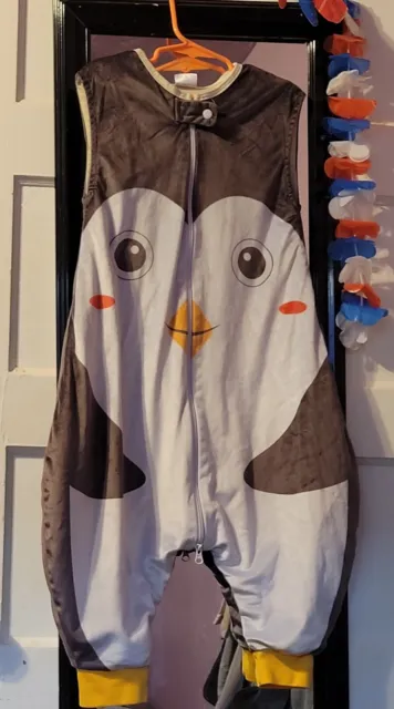 Pingüino Michley Peluche Saco de Dormir Manta Portátil Med Disfraz de Halloween