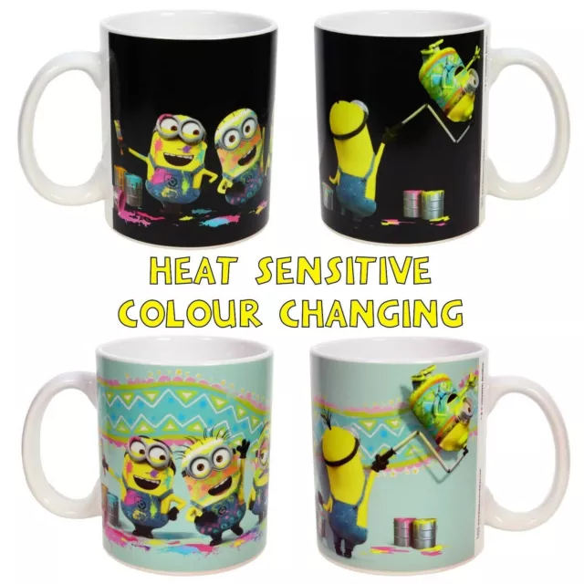 DESPICABLE ME - Official Minions Mug - Colour Changing Heat Sensitive - Gift