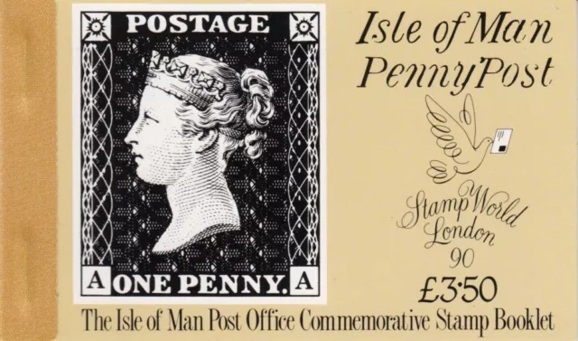 ISLE OF MAN STAMP BOOKLET : 1990 Anniversary of the Penny Black  SG SB25  MNH