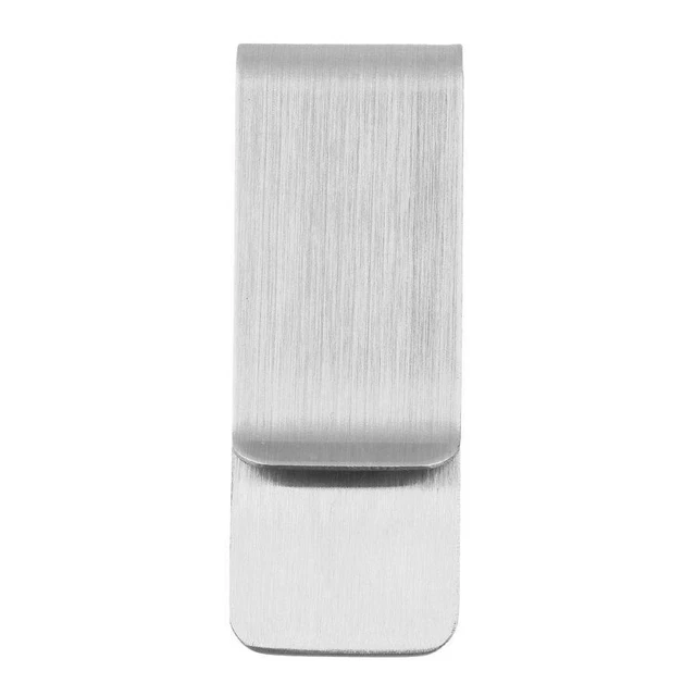 Stainless Steel Silver Money Clip Holder Cash Gift Mens Womens Favour UK