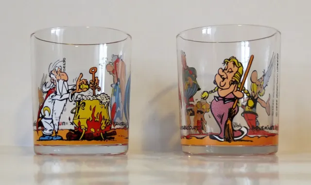 Lot De 2 Verres Nutella Asterix Et Obelix 1995 2