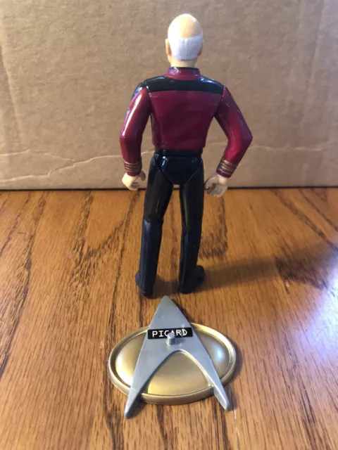 1994 Star Trek Piccard Action Figure with stand 2