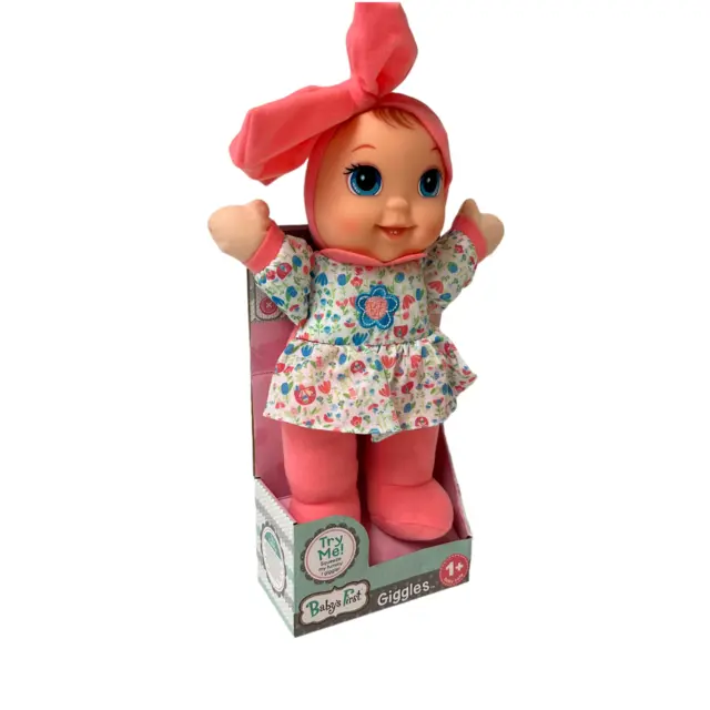 Goldberger Babys First 1st Giggles Doll 12″ Plush Blue Eyes