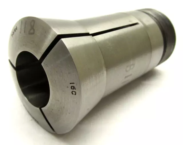 HARDINGE 1-5/64" ROUND 16C COLLET w/ INTERNAL THREADS