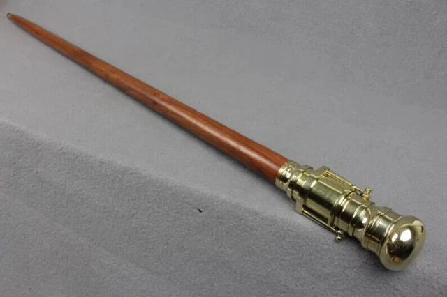 Télescope Portable Laiton 38,1 Cm Style Vintage - Avec Ancre Et Boîte Bois Rustique, Décoration Marine Élégante
