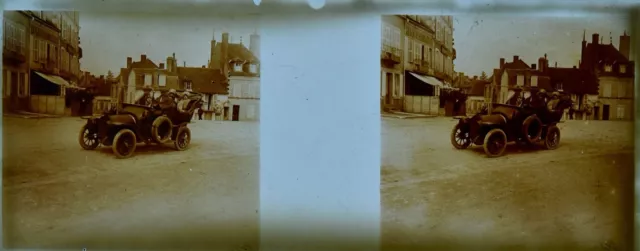 Set Of 3 Views Stereo Format 1 25/32x4 7/32in Subject Automobile