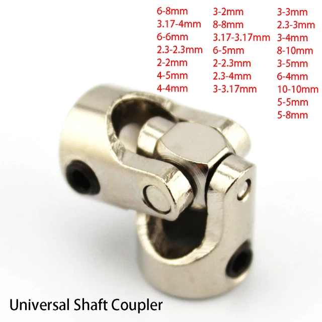 Accoppiamento albero universale accoppiatore flessibile connettore motore barca modello fai da te 2~10 mm