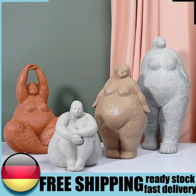 Cute Human Body Statue Handicrafts Yoga Lady Figurine Home Decor for Living Room