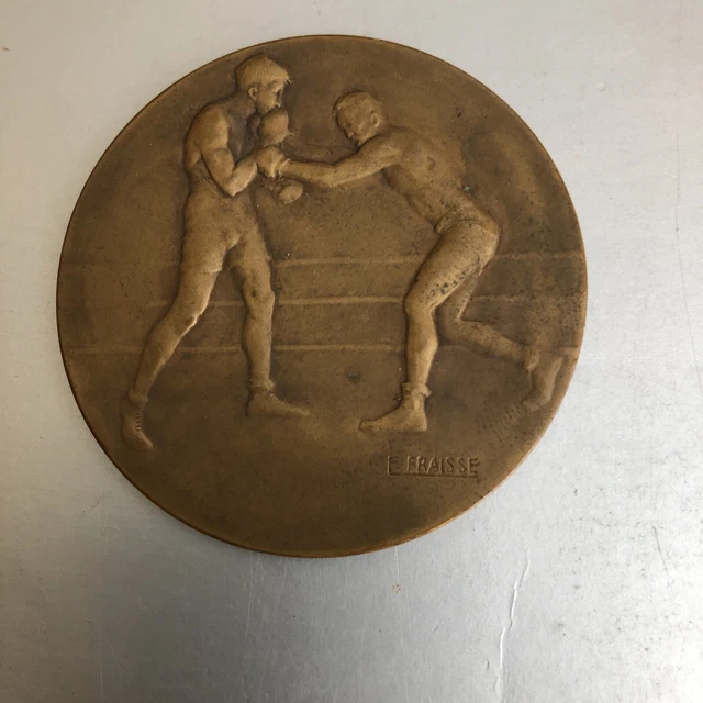 Médaille De Table Officielle - Jeux Olympiques De Grenoble 1968 En Bronze