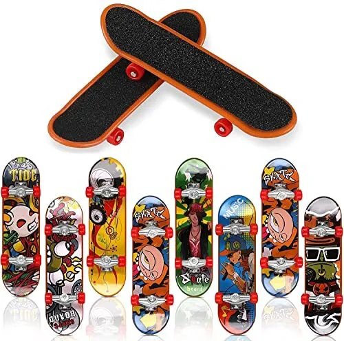 10 Pièces Mini Skate Doigt, Finger Skate, Professionnels Planche à roulettes pou