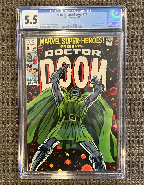 Marvel Super-Heroes #20 Presents Doctor Doom CGC 5.5 - 1st Valeria