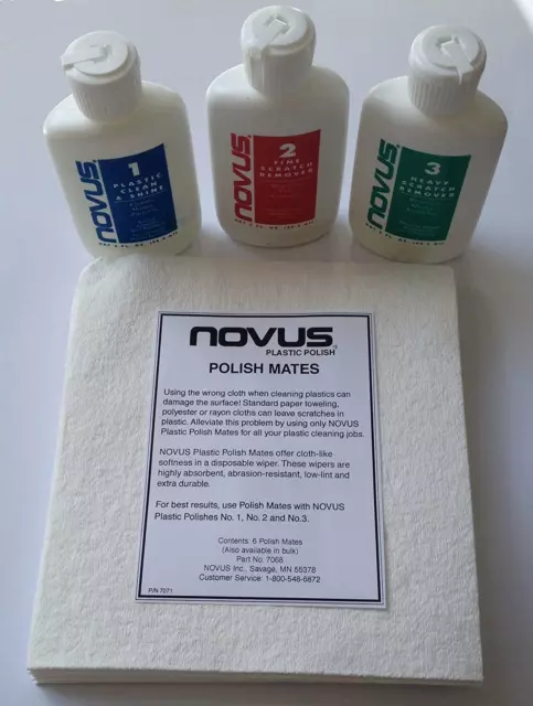 Novus 7100 Plastic Polish Kit - 8 Ounce