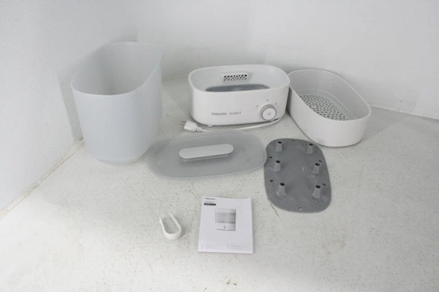 SEE NOTES Philips AVENT SCF293/00 No Chemical Baby Bottle Cleaner w Dryer White
