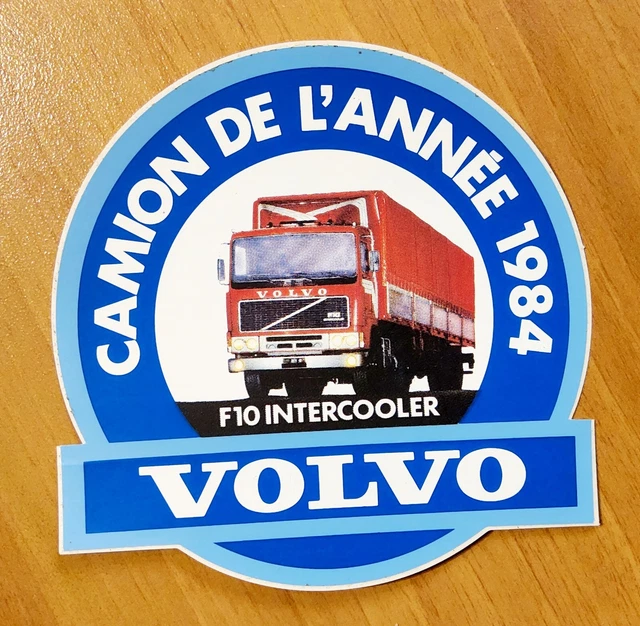 Autocollant Vintage Volvo F10 1984 - Les Routiers Sont Sympa - Camion Ancien