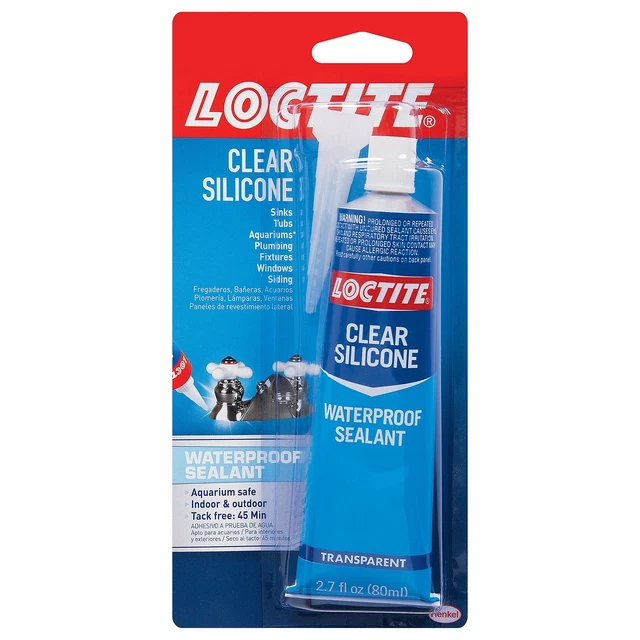 Confezione da 6 sigillante impermeabile in silicone trasparente Loctite 2,7 oz908570