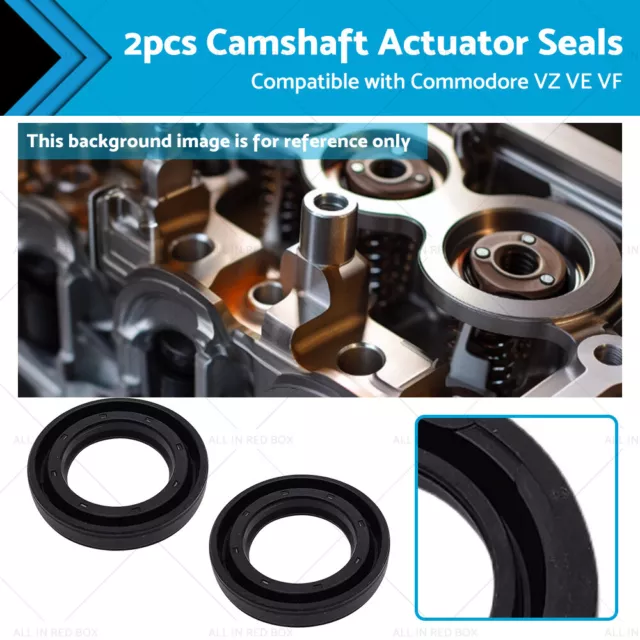 2XCamshaft Actuator Seal Suitable for GM Holden Commodore VZ VE VF V6 12593717