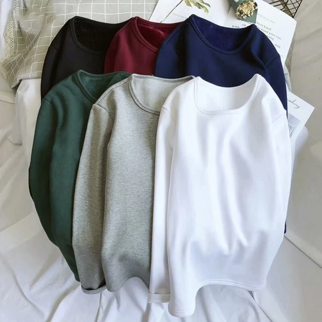 Männer Tops Pullover Winter Tops T-Shirts Pullover Einfarbig Übergrößen