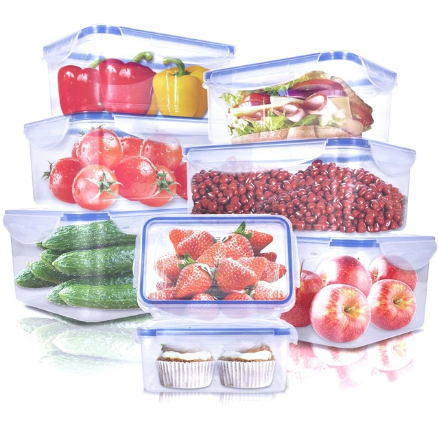 Boîtes Alimentaires Hermétiques TUSEASY - Lot De 12 - Sans BPA - Micro-ondes Et Lave-vaisselle