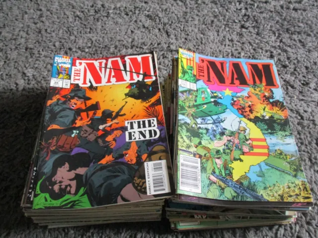 The 'Nam Marvel Comic Issues 1-84 Complete Run Joblot