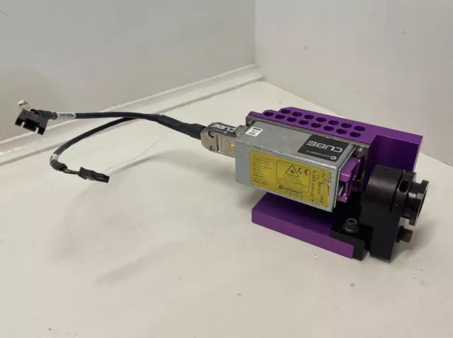 Coherent Cube 407nm 50mW Diode Laser BF FACS 1130757 /AA With Lens And Adapter