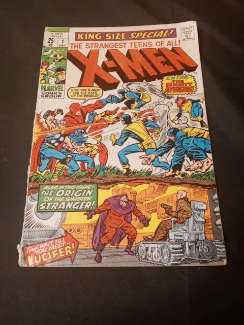 X-Men King Size Special #1 X-Men Vs Avengers Stranger Origin 1970 Kirby