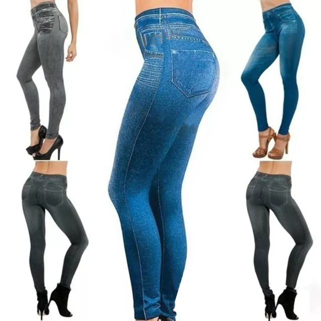 Women Skinny Sexy Jeggings slim Leggings Jeans 3 colour Fashion Pants Size S-2XL