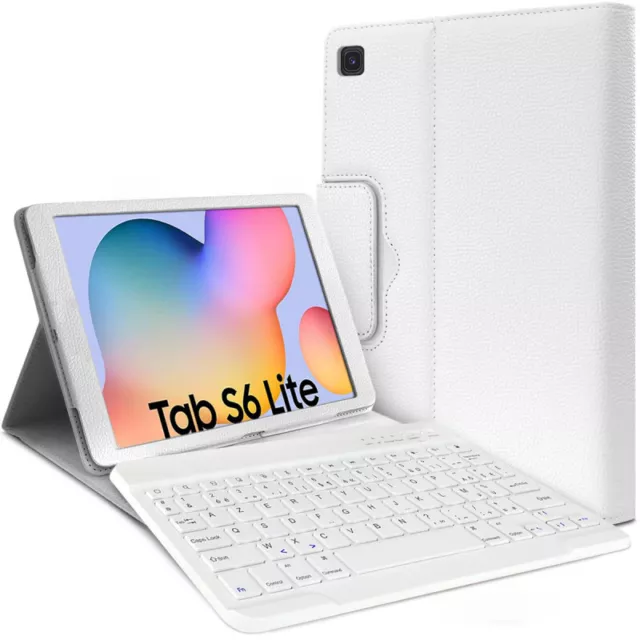 Accezz Étui de tablette Bluetooth Clavier AZERTY pour Samsung Galaxy Tab A8