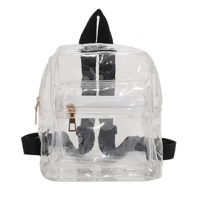 Mini Transparent Women Backpack Fashion PVC Cute Kids Girls Student School Bags