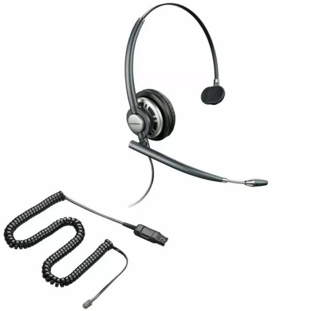 Plantronics HW710 Mono Headset + A10 QD for NEC DTU series Polycom 300 335 550