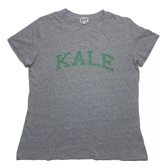 Sub Urban Riot Kale T-shirt Women's Size S Urban Outfitters Short Sleeve Grey