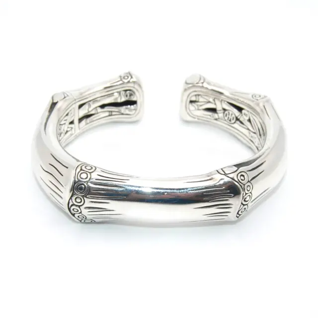 JOHN HARDY Sterling Silver BAMBOO CUFF BRACELET - Large