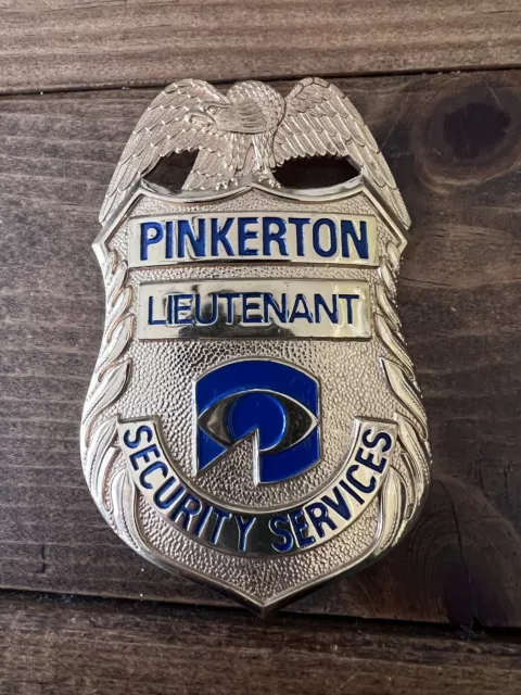 Pinkerton Security Services Lieutenant Badge