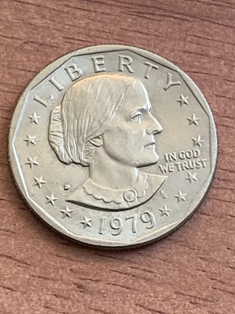 1979 D Susan B Anthony FG Frank Gasparro ONE DOLLAR U.S. Coin Mint Mark Error