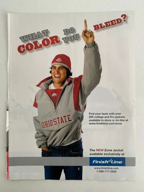 Finish Line Ohio State College and Pro Jackets 2006 Magazine Ad