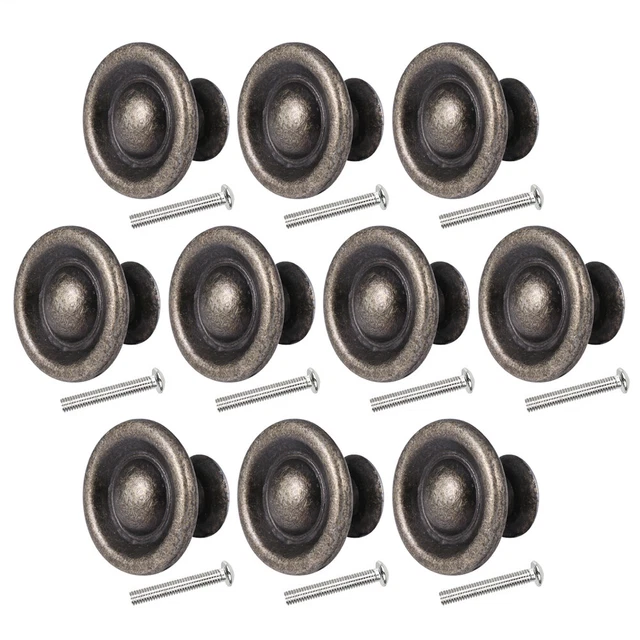 10 Pcs Round Door Knob Vintage Drawer Pulls Cabinet Drawer Pulls Antique