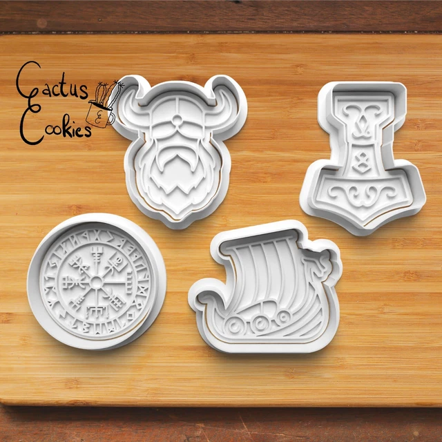 Cortador vikingo molde de corte sello Clay Cutter cortador de arcilla