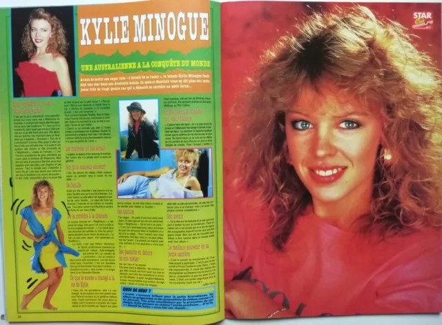 *Kylie Minogue => 2 Pages 1988 French Clipping / Coupure De Presse