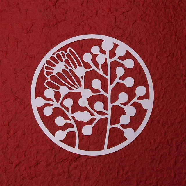 Out DIY Scrapbooking Album Painting Supplies Template Ruler Spray Stencils