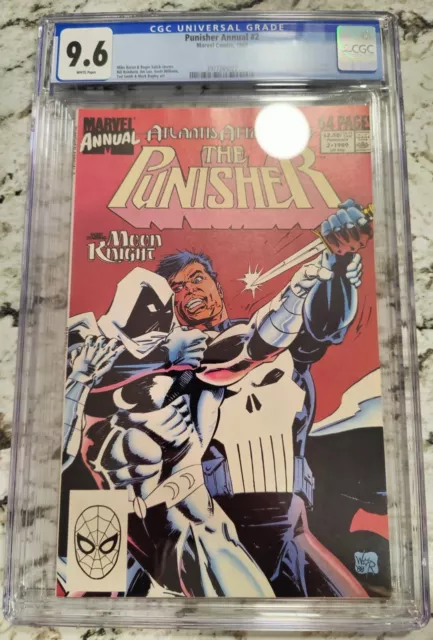 Punisher Annual 2 CGC 9.6 1st Punisher Vs Moon Knight Marvel '89 New W/Qr Code