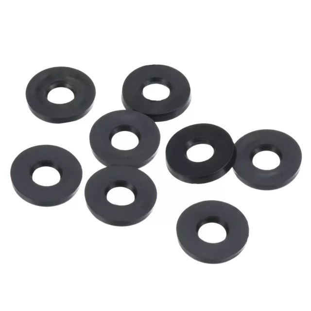 M5 Rubber Flat Washer, 8 Pack 5mm ID 11mm OD Sealing Spacer Gasket Ring,Black