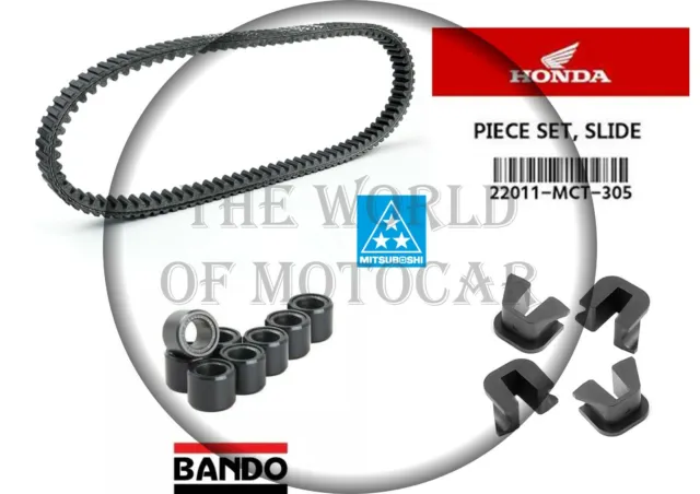 Kit Cinghia Mitsuboshi Rulli Bando Cursori Honda Fjs Sw-T 400 Dal 2009 Al 2014