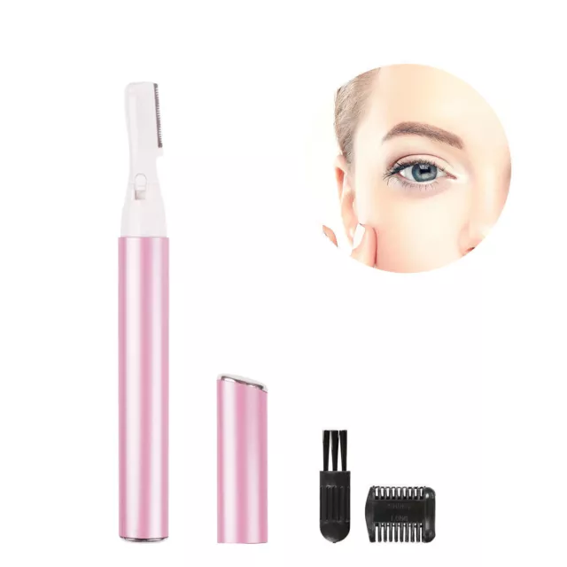 Unisex Mujeres Hombres Recortadora Eléctrica Removedora de Cabello Facial Afeitadora de Cejas