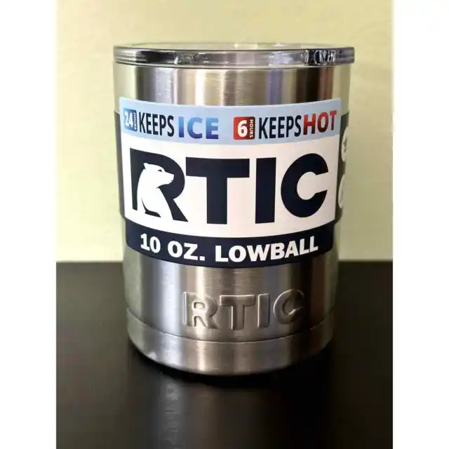 RTIC Lowball 10 OZ Insulated Tumbler with Lids - New