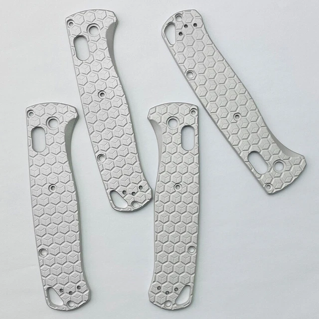 1 Pair DIY Handle Patch Aluminum Alloy for Benchmade Bugout 535 Folding Knife