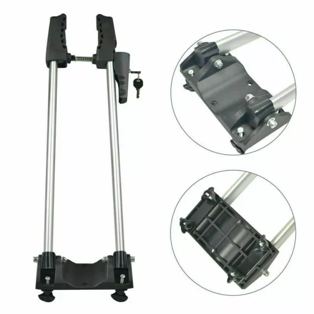 Alloy Bike Car Roof Rack Upright Stand Bicycle Travel Frame Mount Carrier Hitch 3