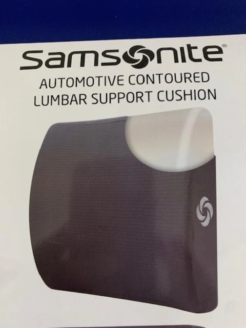Samsonite AUTOMOTIVE LUMBAR SUPPORT CUSHION Premium Memory Foam Ventilated Mesh 2