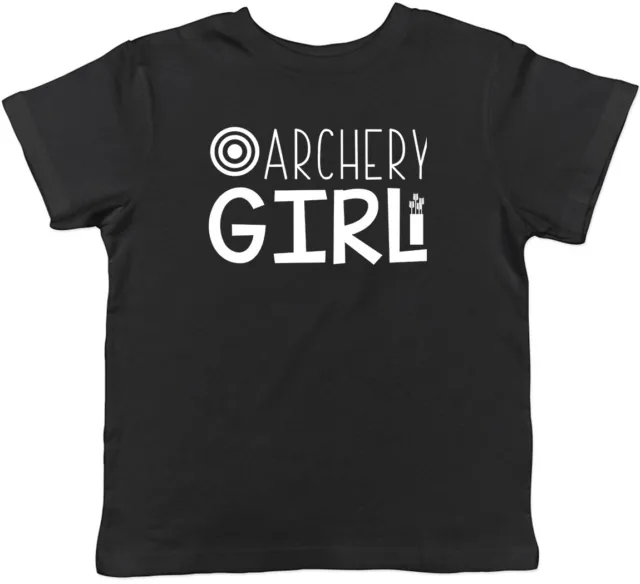 Archery Girl Childrens Kids T-Shirt Boys Girls